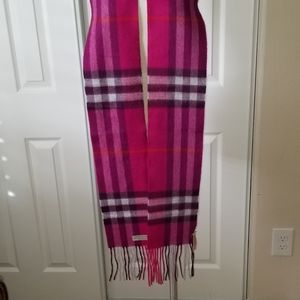 Burberry 💯% Classic Check!  Pretty Fuschia & Pink